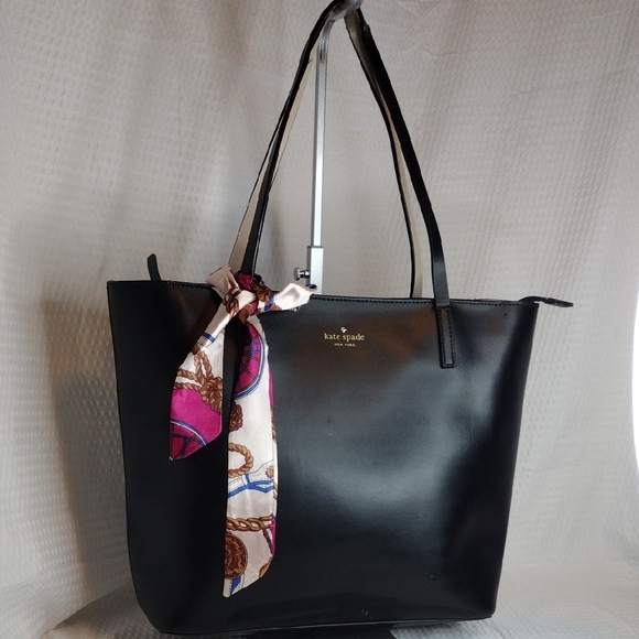 kate spade Handbags - Kate Spade Seton Drive Karla Black Tote with Colorful Scarf